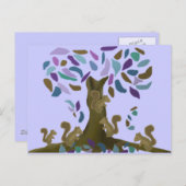 Das Eichhörnchen-Haus Postkarte (Vorne/Hinten)