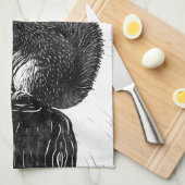 Das Eichhörnchen und die Eichel Geschirrtuch (Viertel Falte)