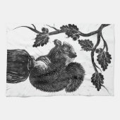 Das Eichhörnchen und die Eichel Geschirrtuch (Horizontal)