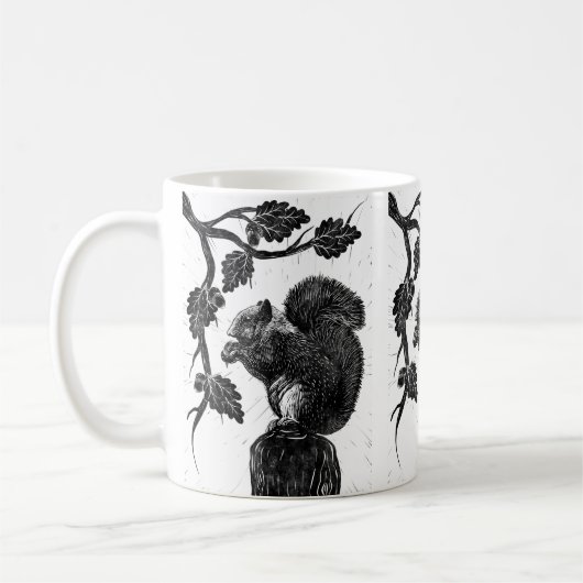 Das Eichhörnchen und die Eichel Kaffeetasse (Links)