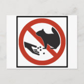 Das Eichhörnchenzeichen darf nicht Gefüttert werde Postkarte (Vorderseite)