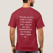 Das eigene sein T-Shirt (Rückseite)