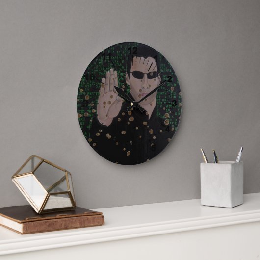 Das Eine Gemälde von Alfred Fox Große Wanduhr (Büro)