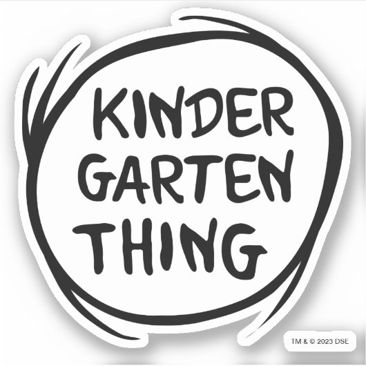 Das eine ist das Kindergarten Aufkleber (Vorderseite)
