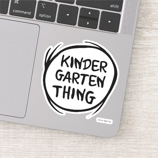 Das eine ist das Kindergarten Aufkleber (Detail)