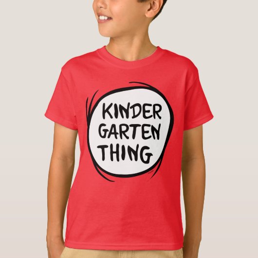 Das eine ist das Kindergarten T-Shirt (Vorderseite)