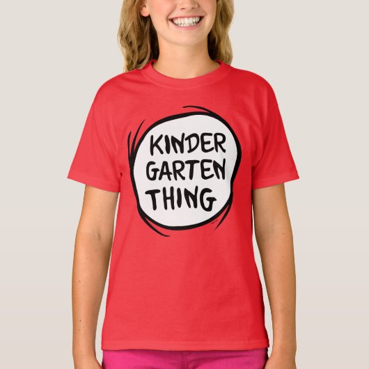 Das eine ist das Kindergarten T-Shirt (Vorderseite)