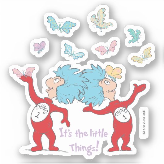 Das eine ist das Kleine! Aufkleber (Vorderseite)