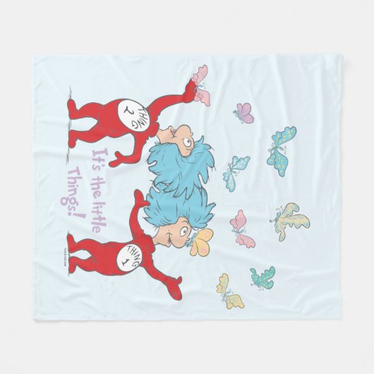 Das eine ist das Kleine! Fleecedecke (Vorderseite (Horizontal))