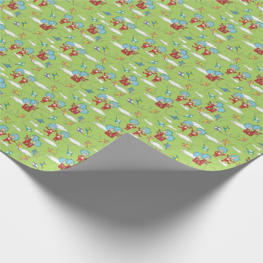 Das eine ist das zwei fliegende Kite-Dings-Muster Geschenkpapier (Ecke)