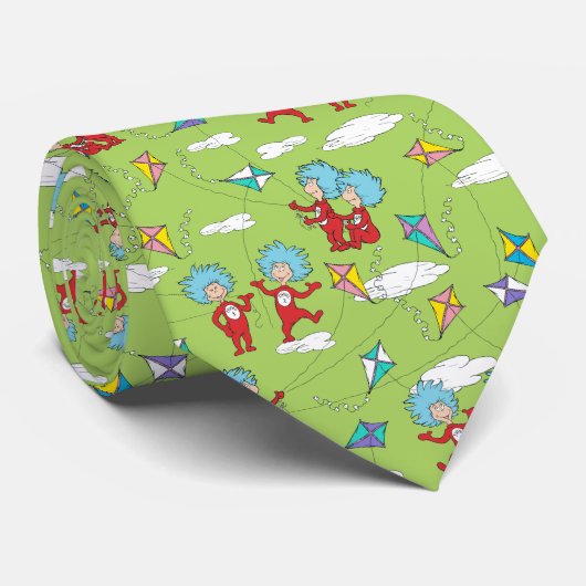 Das eine ist das zwei fliegende Kite-Dings-Muster Krawatte (Gerollt)