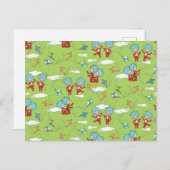 Das eine ist das zwei fliegende Kite-Dings-Muster Postkarte (Vorne/Hinten)