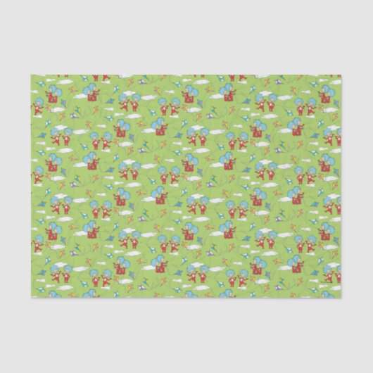 Das eine ist das zwei fliegende Kite-Dings-Muster Seidenpapier (Vorderseite)