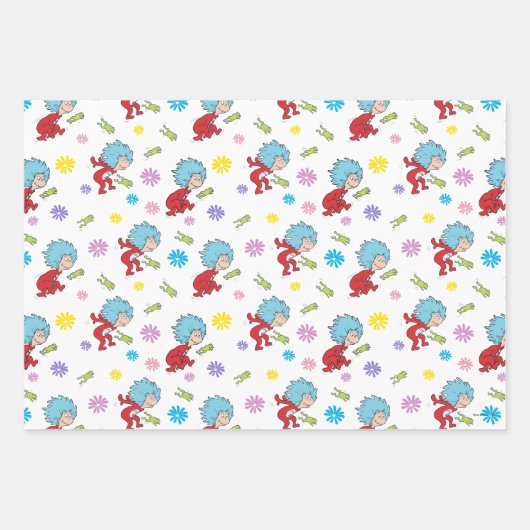 Das eine ist das zwei hoppy Frog Dinge Muster Geschenkpapier Set (Vorderseite 3)