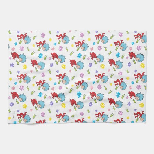 Das eine ist das zwei hoppy Frog Dinge Muster Geschirrtuch (Horizontal)