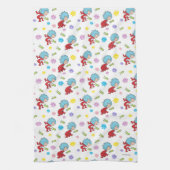 Das eine ist das zwei hoppy Frog Dinge Muster Geschirrtuch (Vertikal)