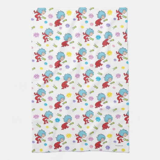 Das eine ist das zwei hoppy Frog Dinge Muster Geschirrtuch (Vertikal)