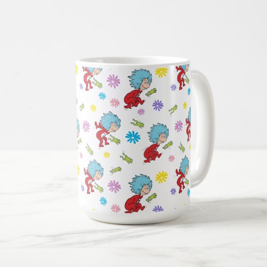 Das eine ist das zwei hoppy Frog Dinge Muster Kaffeetasse (VorderseiteRechts)