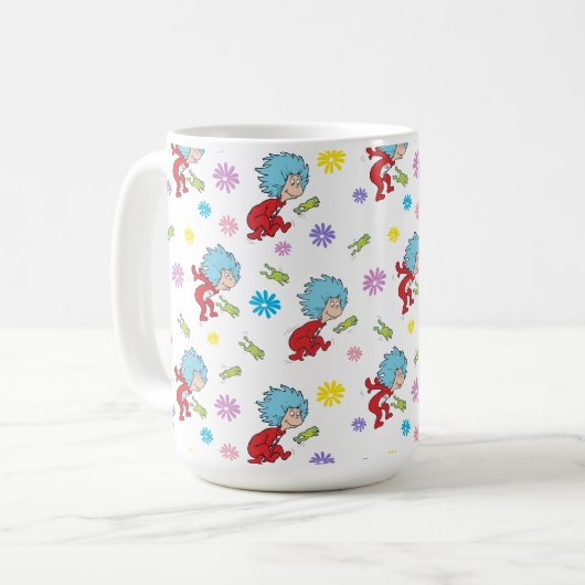 Das eine ist das zwei hoppy Frog Dinge Muster Kaffeetasse (Vorderseite Links)