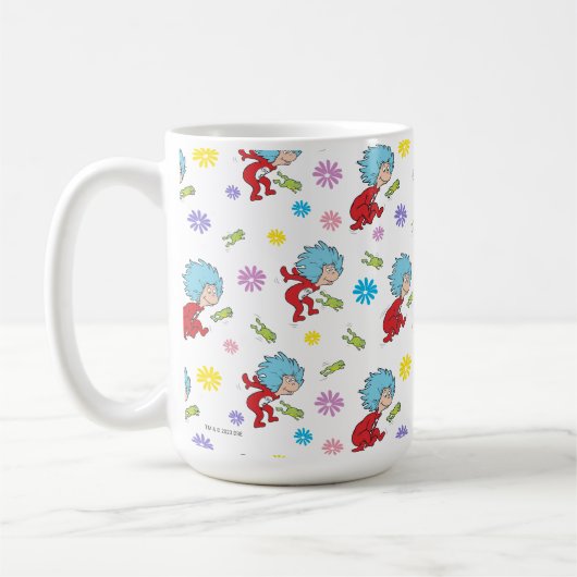 Das eine ist das zwei hoppy Frog Dinge Muster Kaffeetasse (Links)