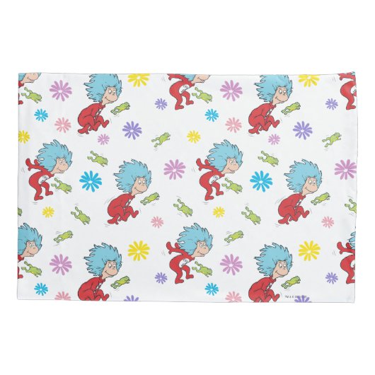 Das eine ist das zwei hoppy Frog Dinge Muster Kissenbezug (Rückseite)