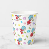 Das eine ist das zwei hoppy Frog Dinge Muster Pappbecher (Vorderseite)