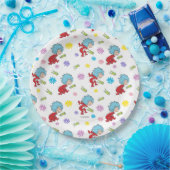 Das eine ist das zwei hoppy Frog Dinge Muster Pappteller (Party)