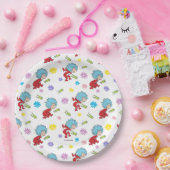 Das eine ist das zwei hoppy Frog Dinge Muster Pappteller (Party)