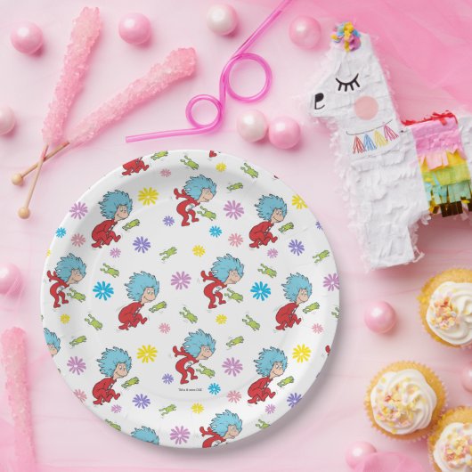 Das eine ist das zwei hoppy Frog Dinge Muster Pappteller (Party)