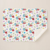 Das eine ist das zwei hoppy Frog Dinge Muster Sherpadecke (Vorderseite (Horizontal))