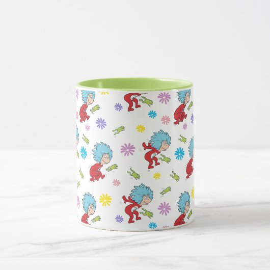 Das eine ist das zwei hoppy Frog Dinge Muster Tasse (Zentrum)