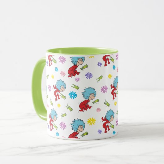 Das eine ist das zwei hoppy Frog Dinge Muster Tasse (Vorderseite Links)