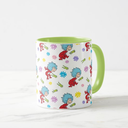 Das eine ist das zwei hoppy Frog Dinge Muster Tasse (VorderseiteRechts)
