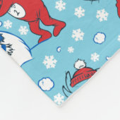 Das eine ist das zwei Schneemanagementmuster Fleecedecke (Ecke)