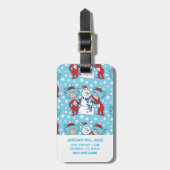 Das eine ist das zwei Schneemanagementmuster Gepäckanhänger (Vorderseite vertikal)