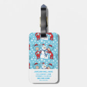 Das eine ist das zwei Schneemanagementmuster Gepäckanhänger (Rückseite vertikal)