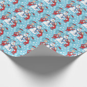 Das eine ist das zwei Schneemanagementmuster Geschenkpapier (Ecke)