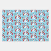 Das eine ist das zwei Schneemanagementmuster Geschenkpapier Set (Vorderseite 2)