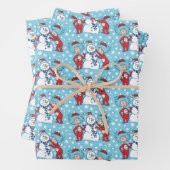 Das eine ist das zwei Schneemanagementmuster Geschenkpapier Set (Beispiel)