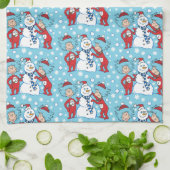 Das eine ist das zwei Schneemanagementmuster Geschirrtuch (Gefaltet)