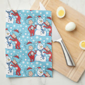 Das eine ist das zwei Schneemanagementmuster Geschirrtuch (Viertel Falte)