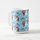 Das eine ist das zwei Schneemanagementmuster Kaffeetasse (Vorderseite Links)