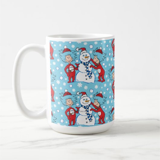 Das eine ist das zwei Schneemanagementmuster Kaffeetasse (Links)