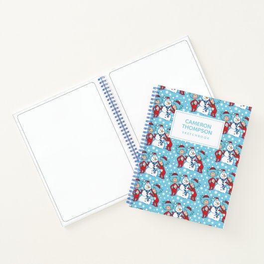 Das eine ist das zwei Schneemanagementmuster Notizblock (Innenseite)