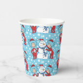 Das eine ist das zwei Schneemanagementmuster Pappbecher (Rechts)