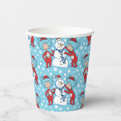 Das eine ist das zwei Schneemanagementmuster Pappbecher (Vorderseite)