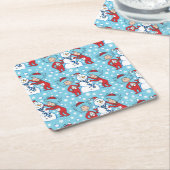 Das eine ist das zwei Schneemanagementmuster Rechteckiger Pappuntersetzer (angewinkelt)