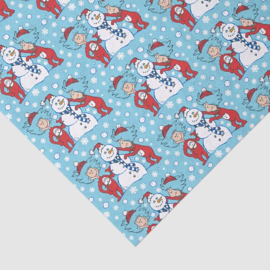 Das eine ist das zwei Schneemanagementmuster Seidenpapier (Ausschnitt)