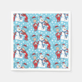 Das eine ist das zwei Schneemanagementmuster Serviette (Vorderseite)