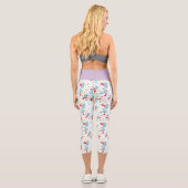Das eine ist das zwei süße Dingmuster Capri Leggings (Rückseite)